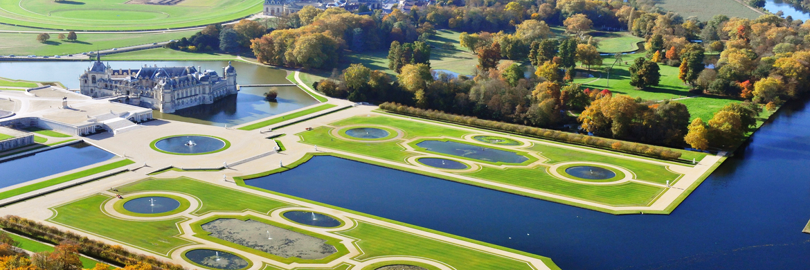 Chantilly-Castle aerial view